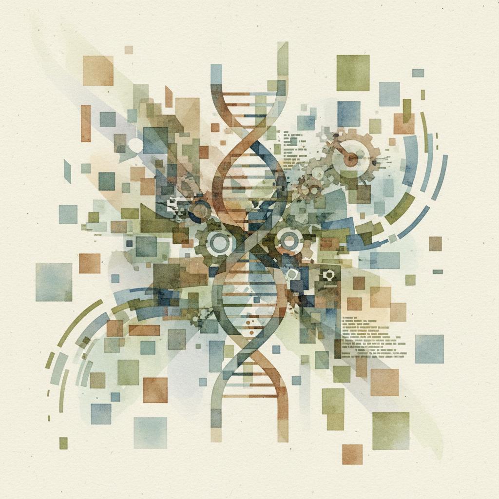 artistic representation of biomedical research data