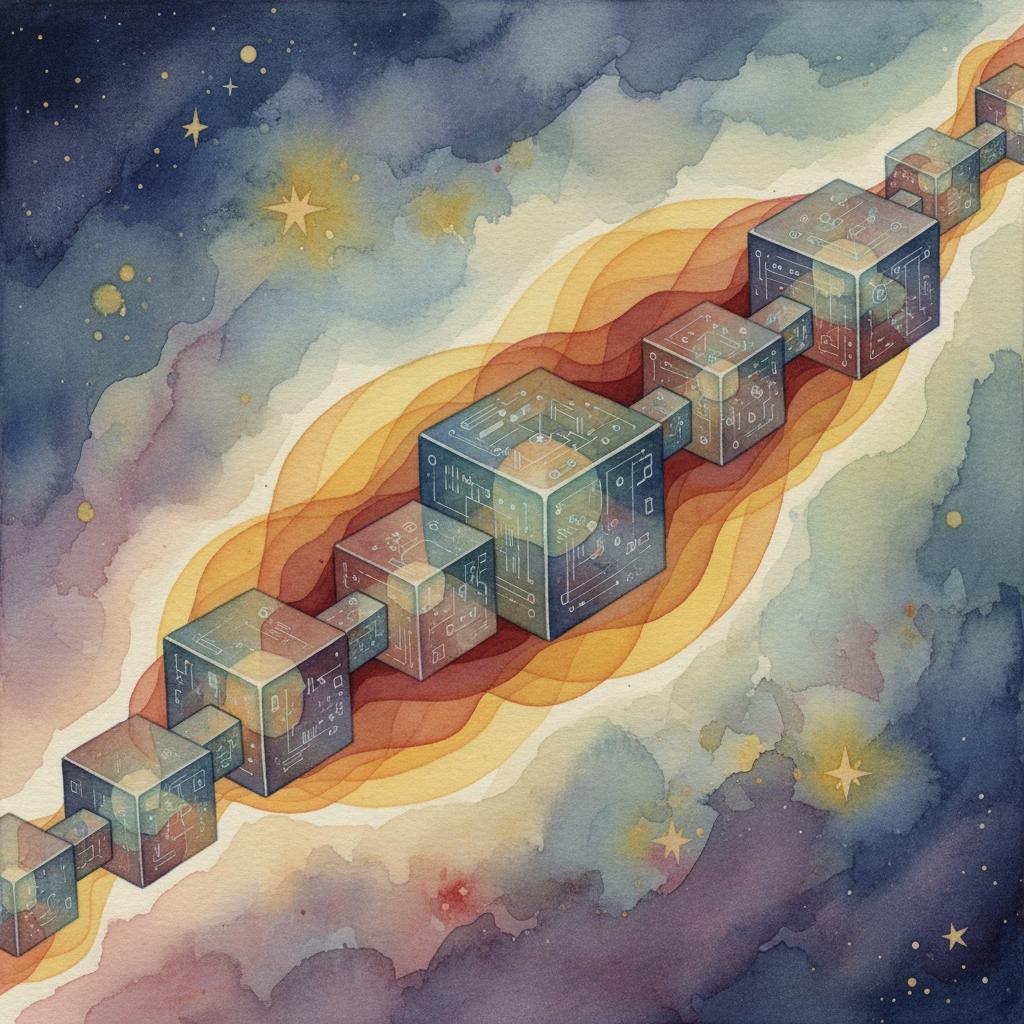 artistic representation of blockchain insurance