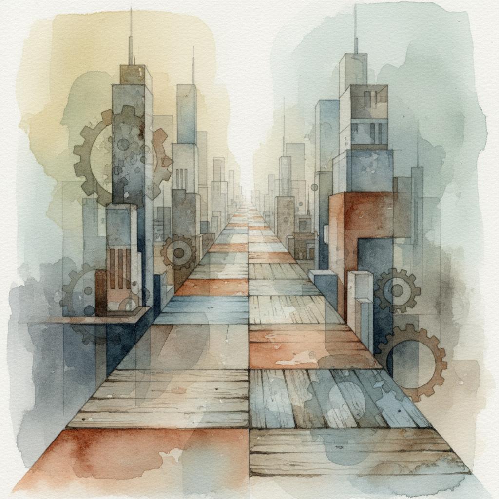 artistic representation of business runway