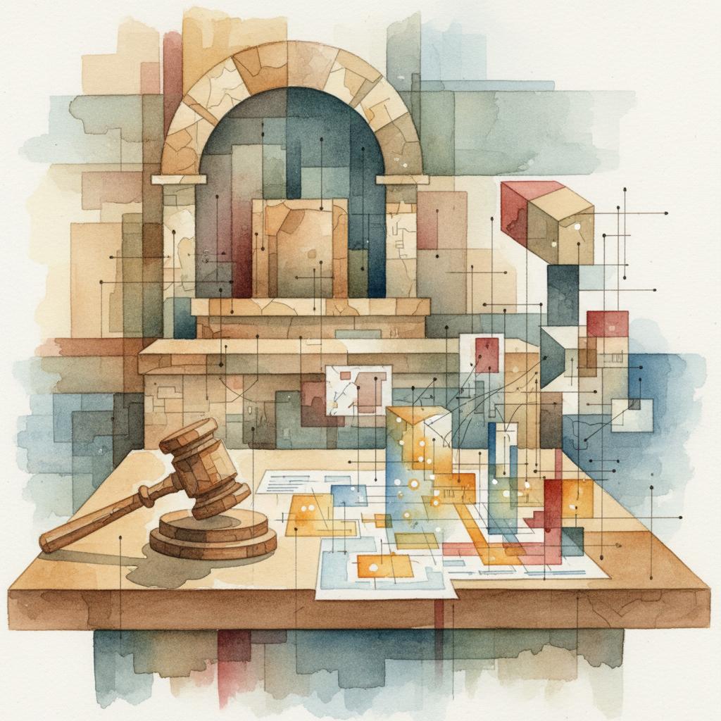 artistic representation of construction data in a courtroom