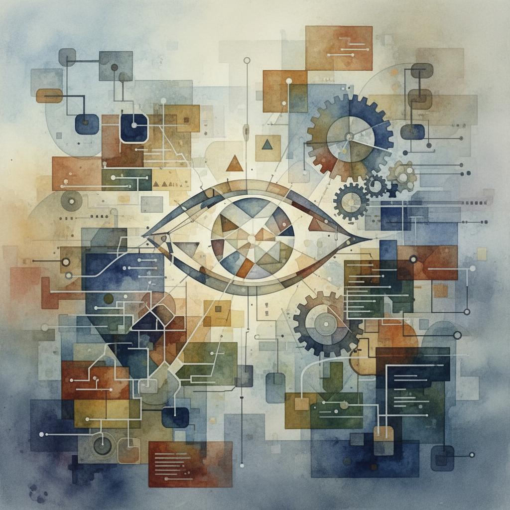 artistic representation of workplace omniscience