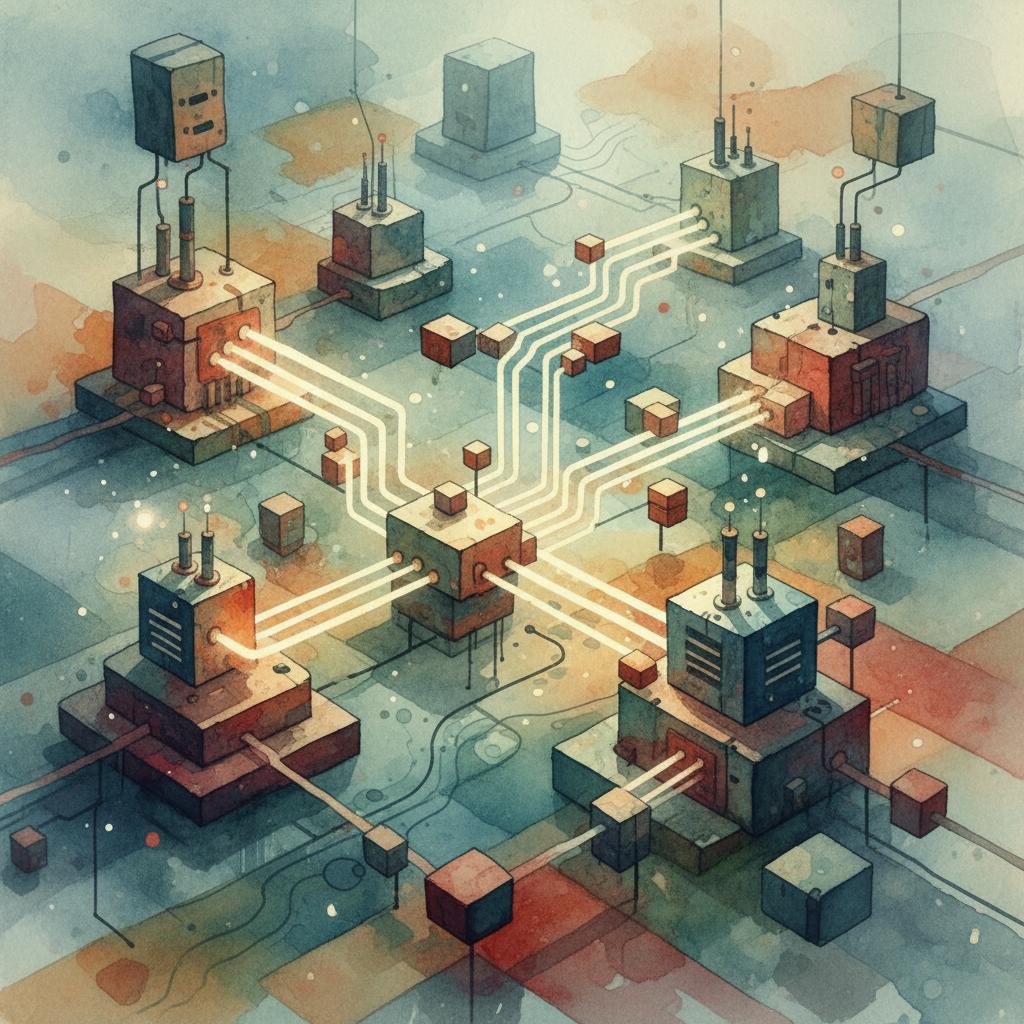 artistic representation of energy grid