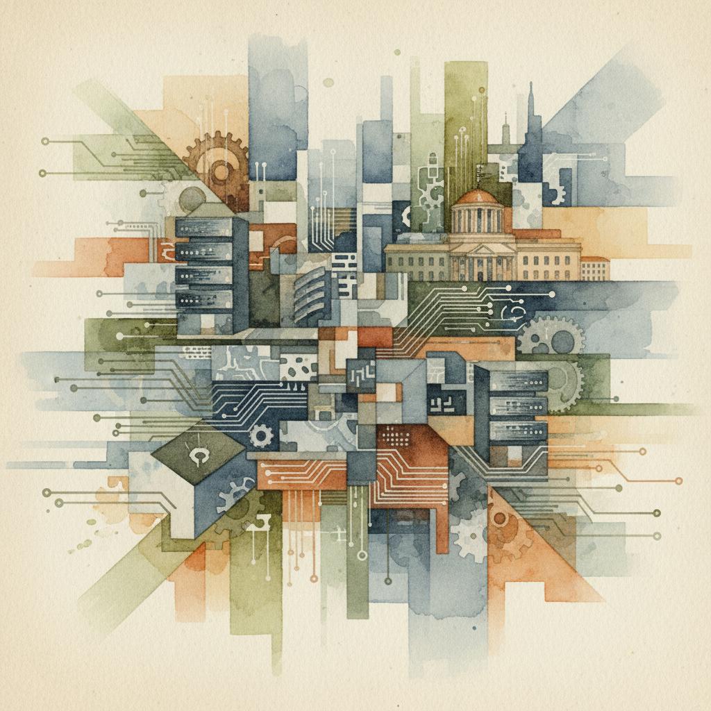 artistic representation of government information technology