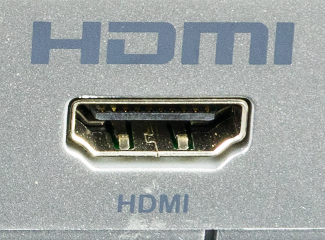 HDMI connector with logo on TechniSat DigiPal T2 HD
