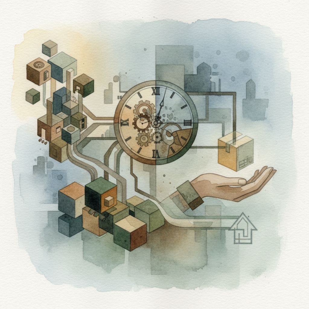 artistic representation of just-in-time assurance in purchasing