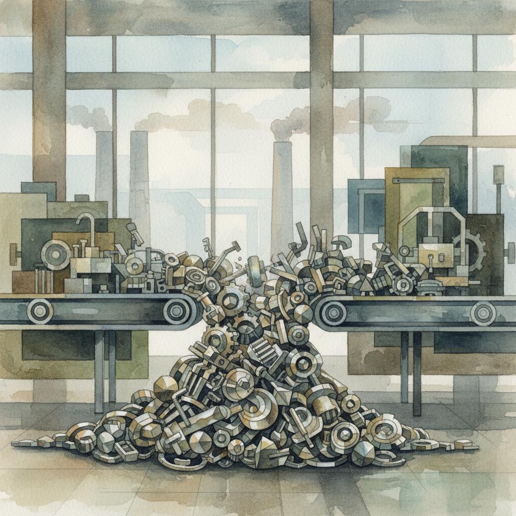 artistic representation of a gap in business operations