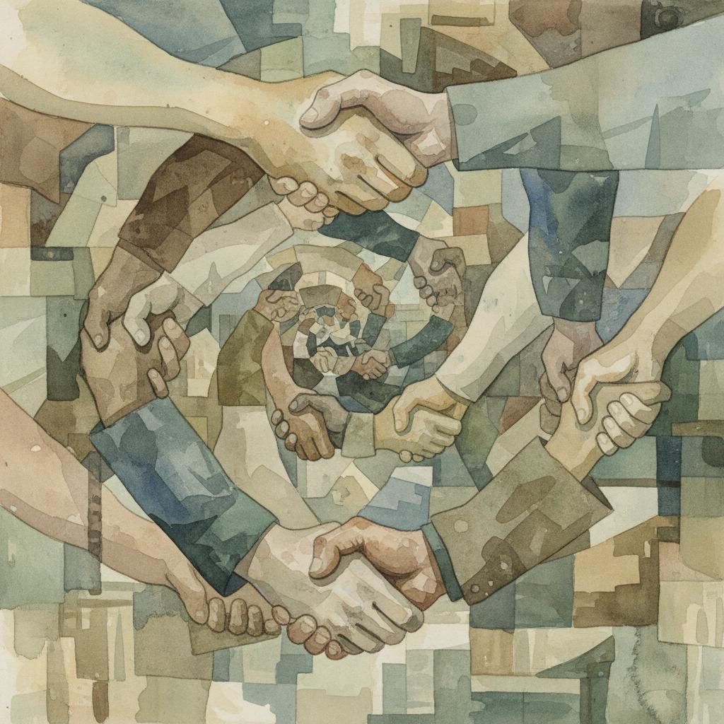 artistic representation of continuity in engagements and agreements over time