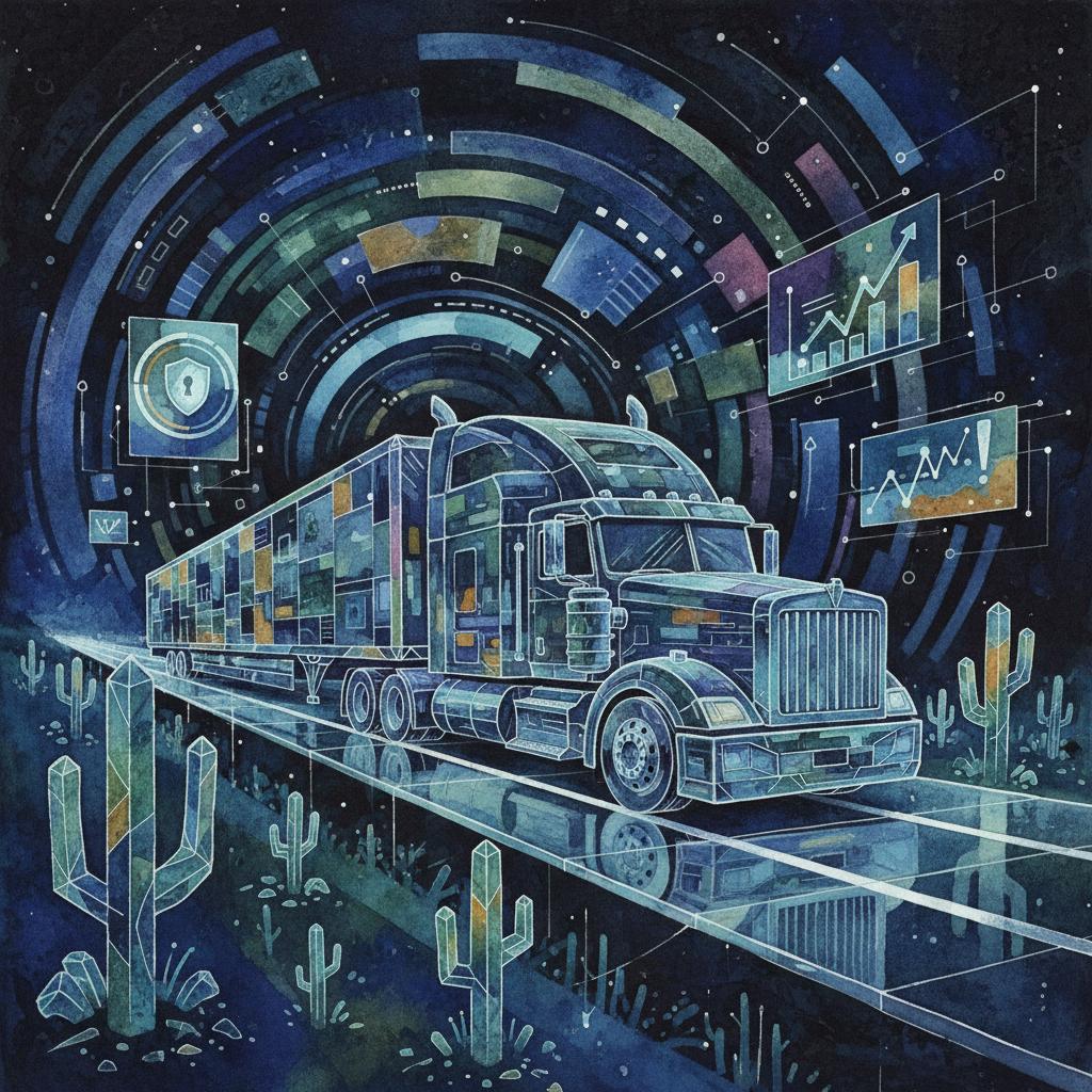 artistic representation of modern security in southwestern logistics