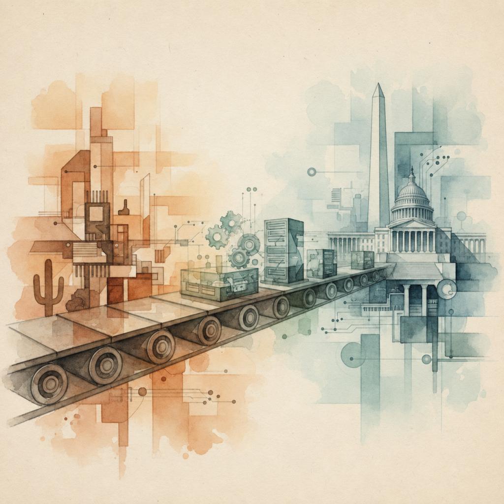 artistic representation of federal procurement from southwestern technology companies