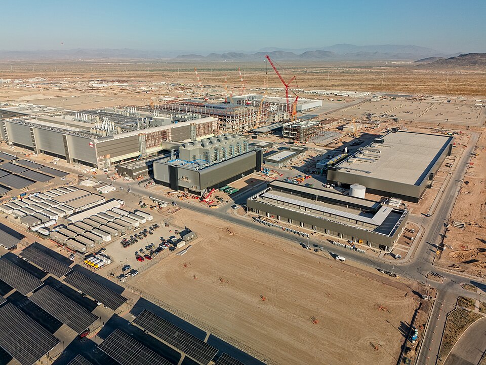 TSMC Fab 21 under construction in November 2023 in Phoenix, Arizona